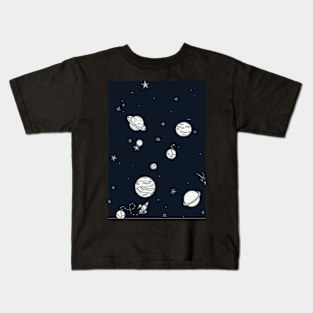 Planets Space Kids T-Shirt